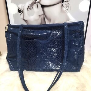 Pinky vintage leather shoulder bag Snakeskin